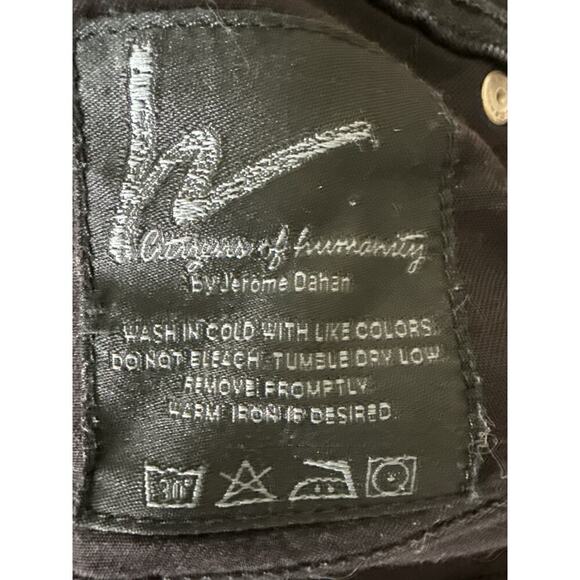 Citizens of Humanity Women’s Jeans Size 28 Black Slim Straight Stretch Denim - Picture 13 of 13